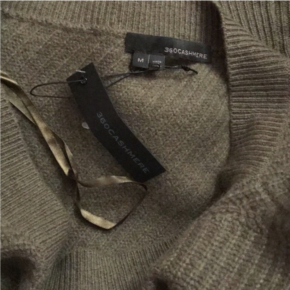 360 Cashmere Lena Off-The-Shoulder Cashmere Sweater Size XS, SMALL NWT - Picture 5 of 7